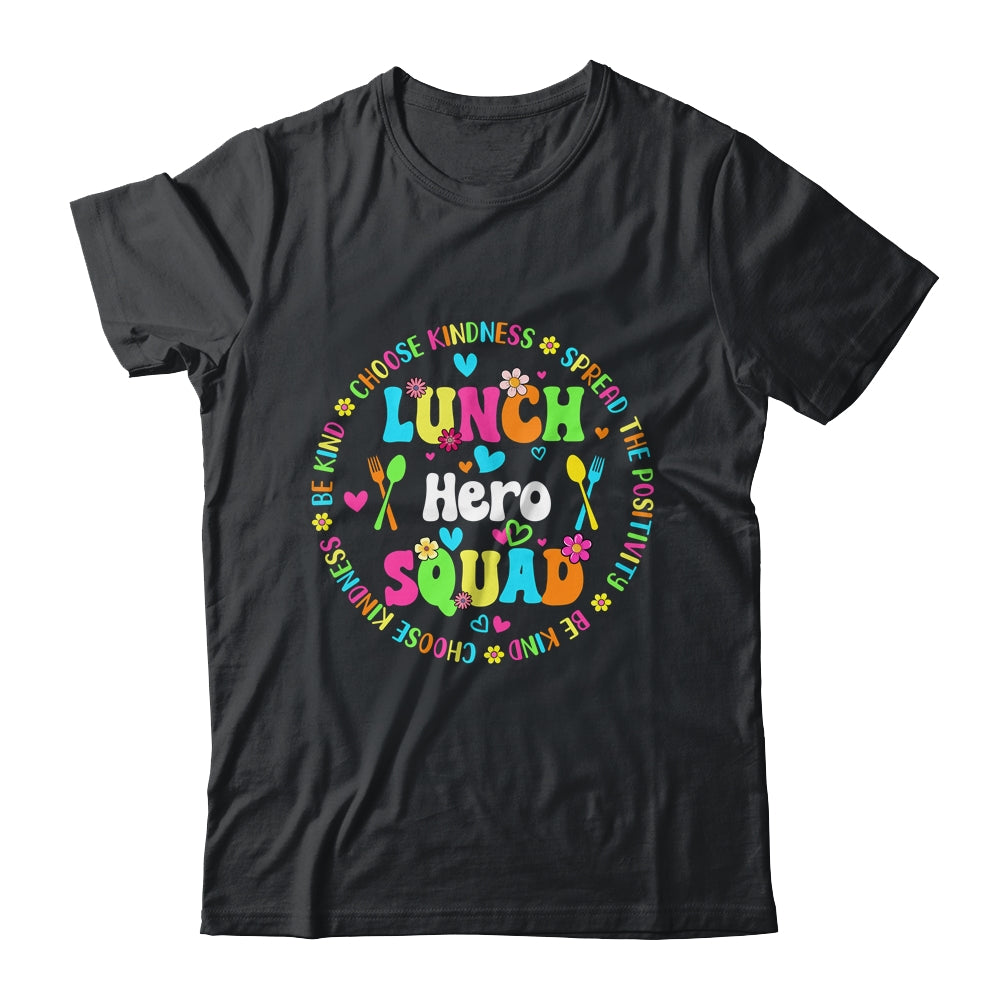 School Lunch Hero Squad Funny Cafeteria Workers Crew Lady Shirt