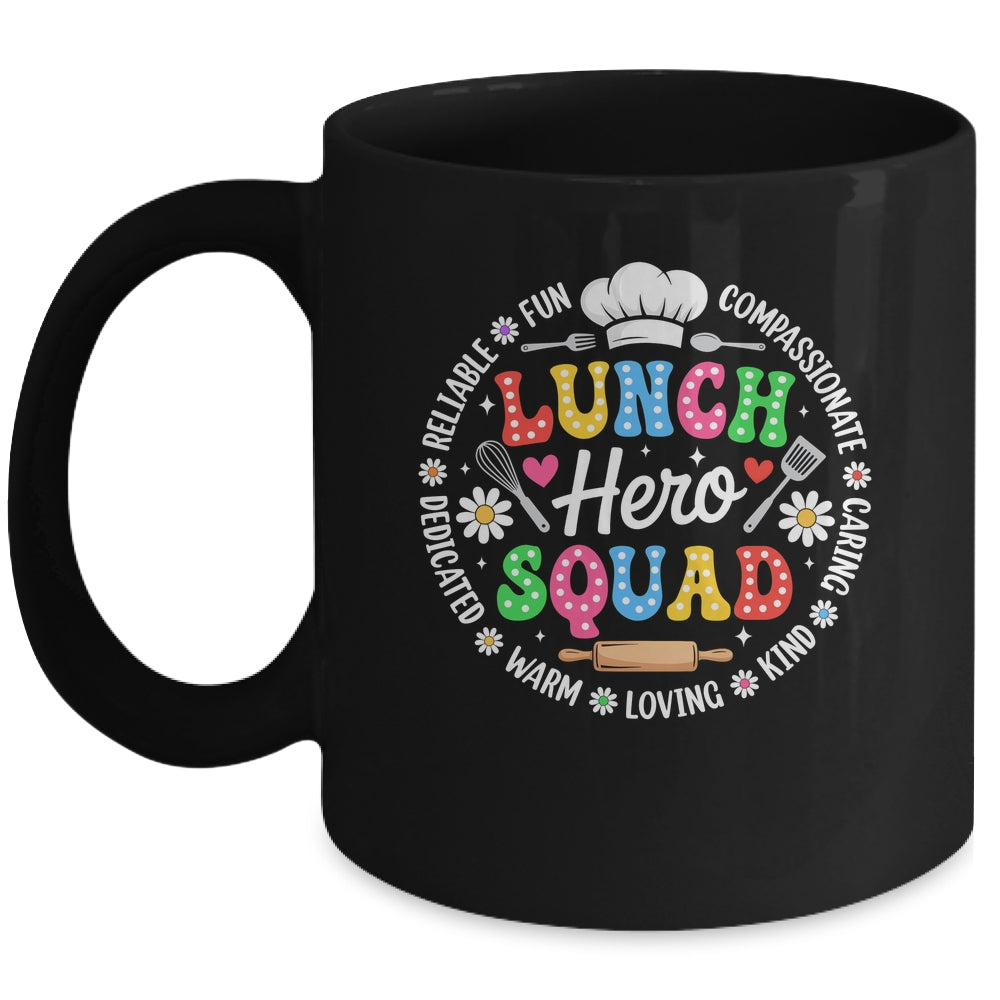 School Lunch Hero Squad Funny Cafeteria Workers Crew Mug | teecentury