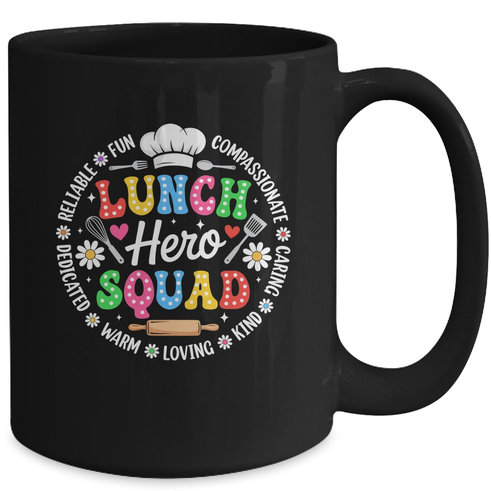 School Lunch Hero Squad Funny Cafeteria Workers Crew Mug | teecentury