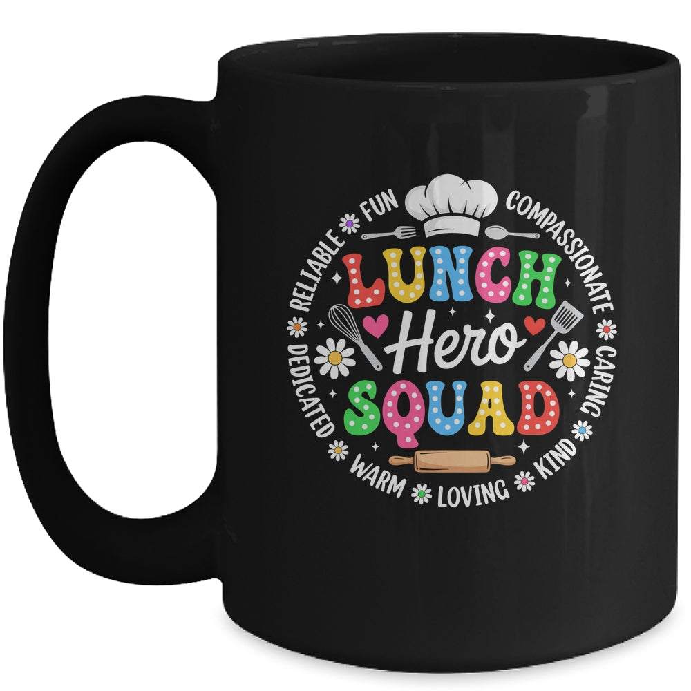 School Lunch Hero Squad Funny Cafeteria Workers Crew Mug | teecentury