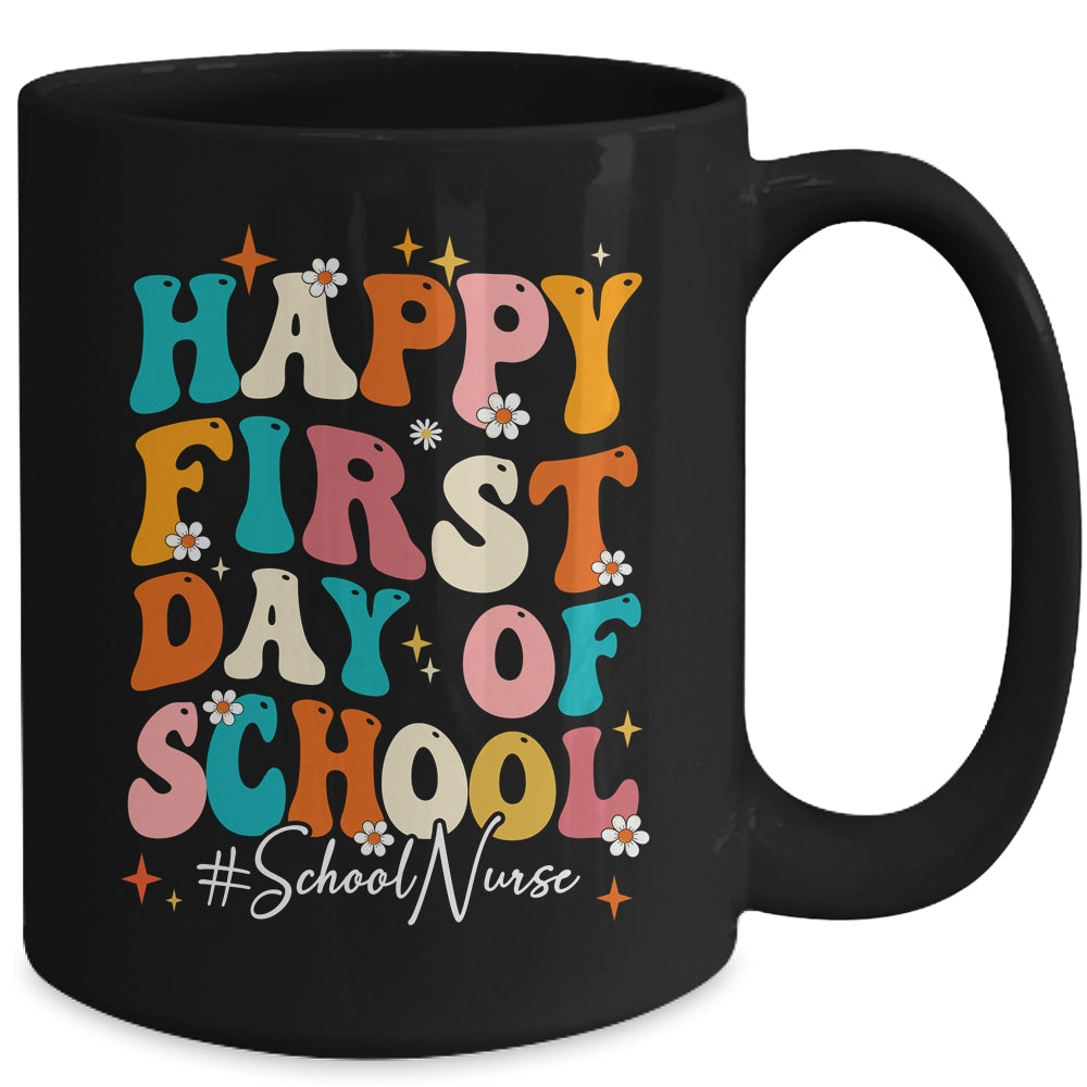 School Nurse Appreciation Week Back To School Groovy Mug | teecentury