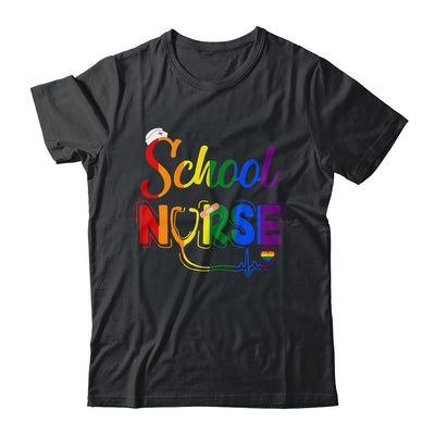 School Nurse Registered LGBTQ LGBT Pride Gay Lesiban Nursing Shirt & Tank Top | teecentury