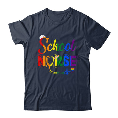 School Nurse Registered LGBTQ LGBT Pride Gay Lesiban Nursing Shirt & Tank Top | teecentury