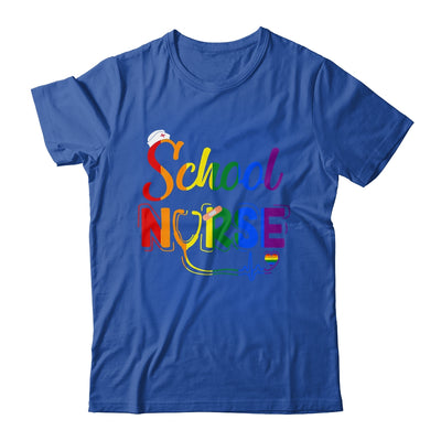 School Nurse Registered LGBTQ LGBT Pride Gay Lesiban Nursing Shirt & Tank Top | teecentury