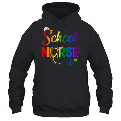 School Nurse Registered LGBTQ LGBT Pride Gay Lesiban Nursing Shirt & Tank Top | teecentury
