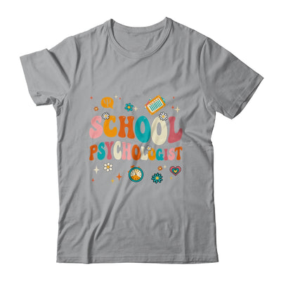 School Psychologist Retro Groovy Psychology Teacher Shirt & Hoodie | teecentury