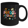 School Psychologist Retro Groovy Psychology Teacher Mug | teecentury