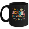 School Psychologist Retro Groovy Psychology Teacher Mug | teecentury