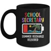 School Secretary Summer Recharge Required Last Day Of School Mug | teecentury