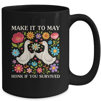 School Year End Tee Make It To May Funny Teacher Goose Women Mug | teecentury