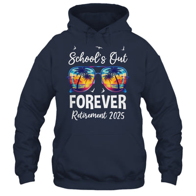 School's Out Forever Teacher Retirement 2025 Retired Teacher Shirt & Tank Top | teecentury