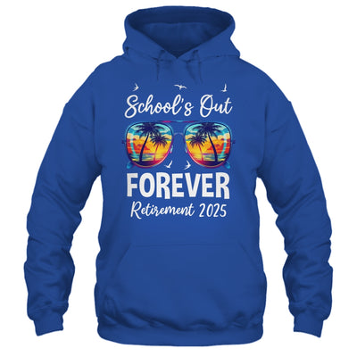 School's Out Forever Teacher Retirement 2025 Retired Teacher Shirt & Tank Top | teecentury