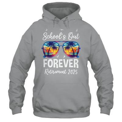 School's Out Forever Teacher Retirement 2025 Retired Teacher Shirt & Tank Top | teecentury