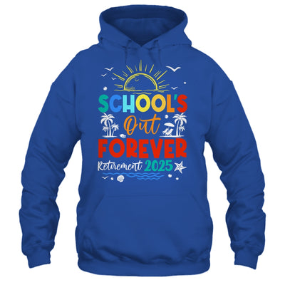 Schools Out Forever Retired Teacher Retirement 2025 Shirt & Tank Top | teecentury