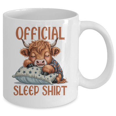 Scottish Highland Cow Official Sleepshirt Funny Sleeping Mug | teecentury