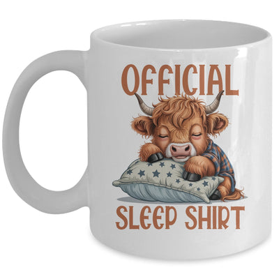 Scottish Highland Cow Official Sleepshirt Funny Sleeping Mug | teecentury