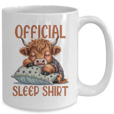 Scottish Highland Cow Official Sleepshirt Funny Sleeping Mug | teecentury