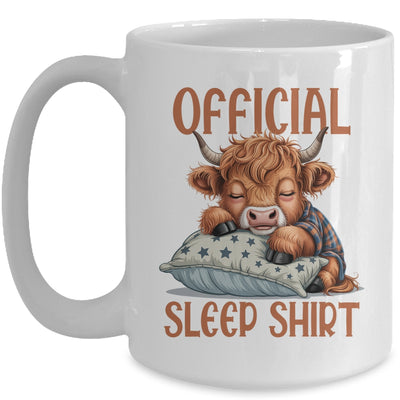 Scottish Highland Cow Official Sleepshirt Funny Sleeping Mug | teecentury