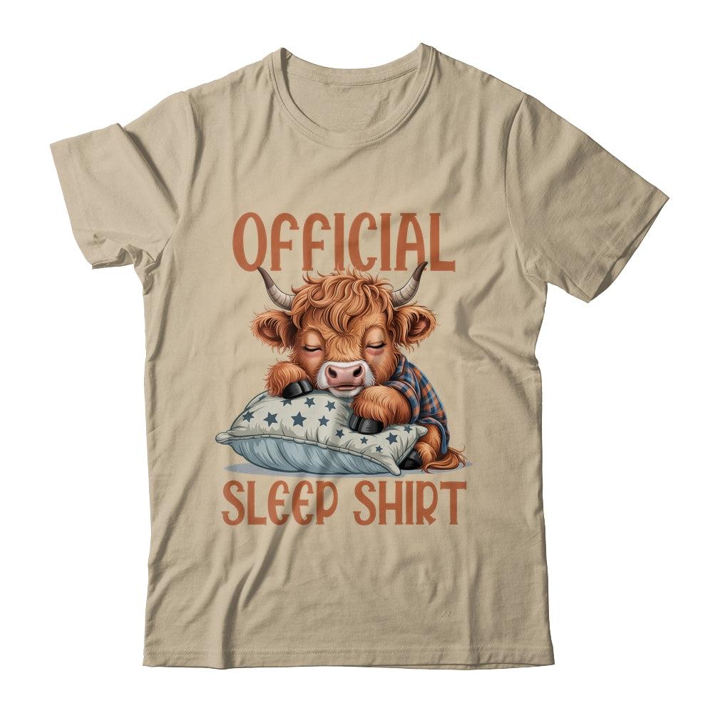 Scottish Highland Cow Official Sleepshirt Funny Sleeping Shirt & Hoodie | teecentury