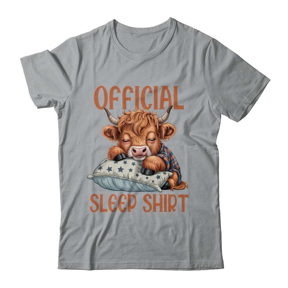 Scottish Highland Cow Official Sleepshirt Funny Sleeping Shirt & Hoodie | teecentury