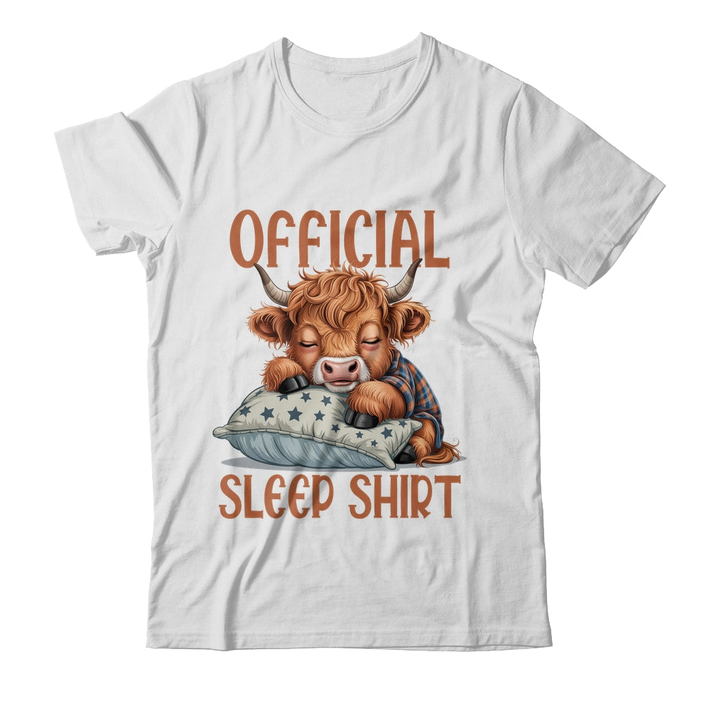 Scottish Highland Cow Official Sleepshirt Funny Sleeping Shirt & Hoodie | teecentury