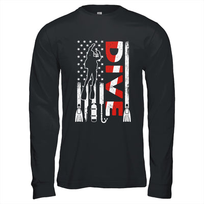 Scuba Diving For Men Women Scuba Diving American Flag Shirt & Hoodie | teecentury