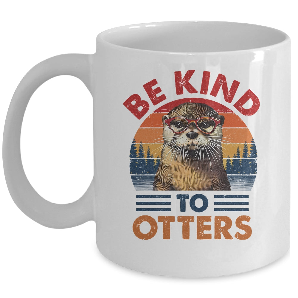 Sea Otter Vintage Be Kind To Otters Lover Women Men Kid Girl Mug | teecentury