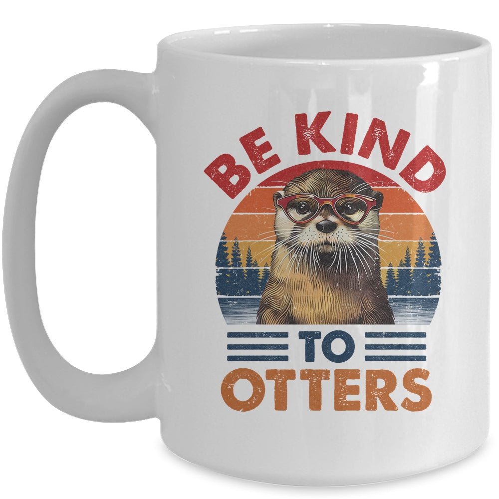 Sea Otter Vintage Be Kind To Otters Lover Women Men Kid Girl Mug | teecentury