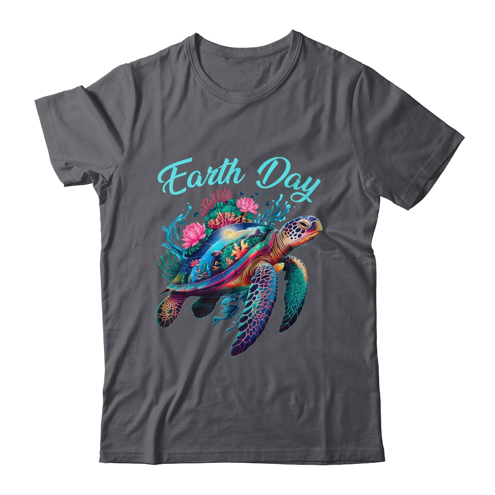 Sea Turtle Earth Day Save The Earth Environmental Protection Shirt & Tank Top | teecentury