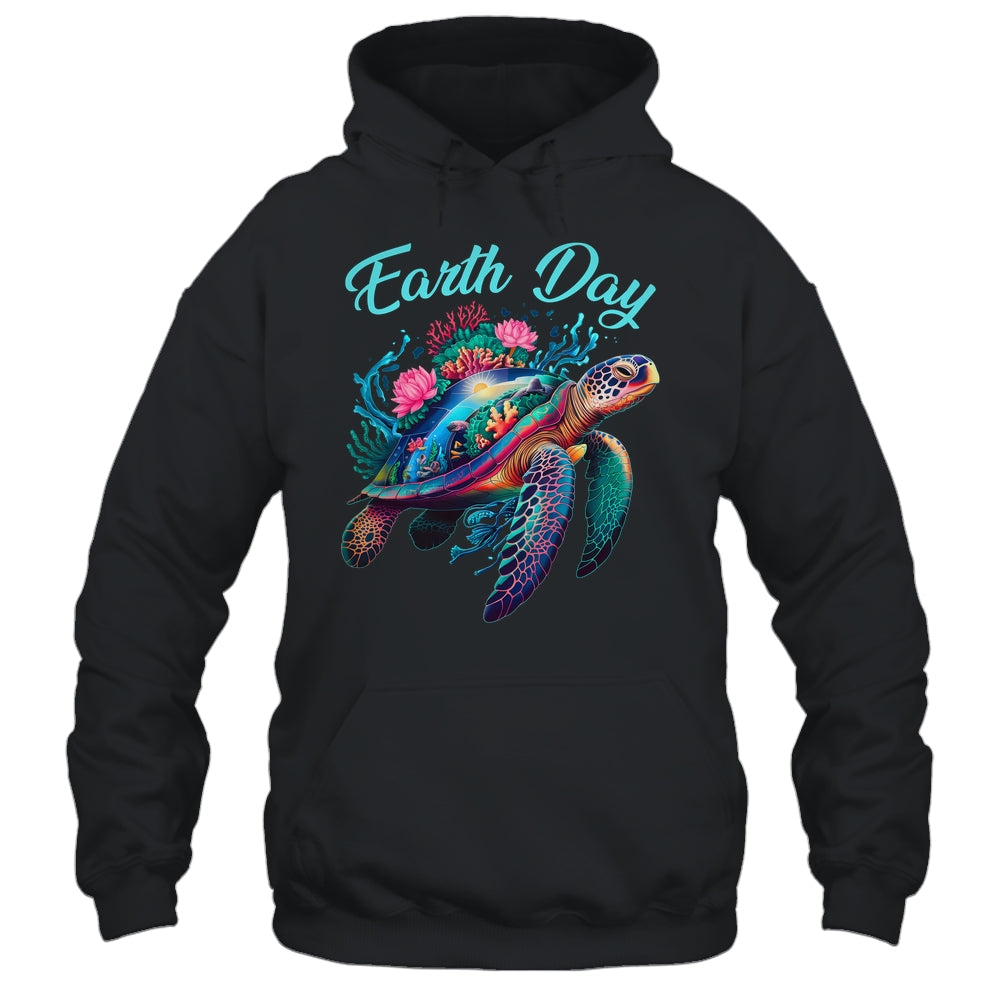 Sea Turtle Earth Day Save The Earth Environmental Protection Shirt & Tank Top | teecentury