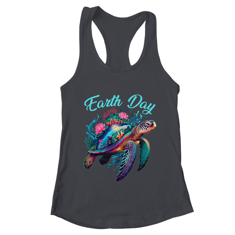 Sea Turtle Earth Day Save The Earth Environmental Protection Shirt & Tank Top | teecentury