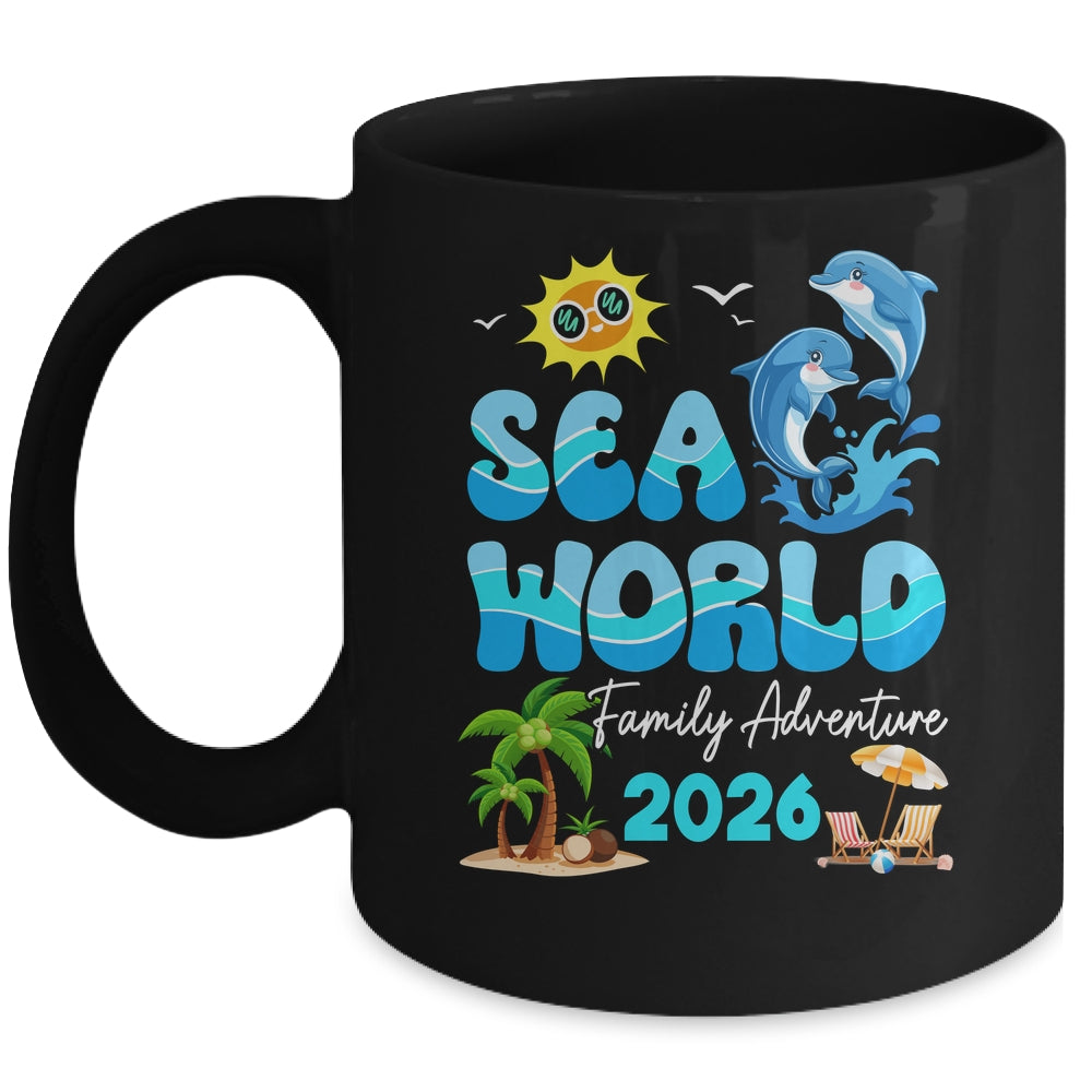 Sea World Dolphin Family Adventure Trip 2026 Spring Break Mug | teecentury