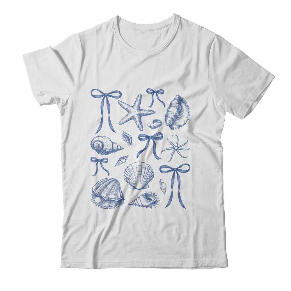 Seashell Coquette Bow Hawaii Beach Summer Vacation Family Shirt & Tank Top | teecentury