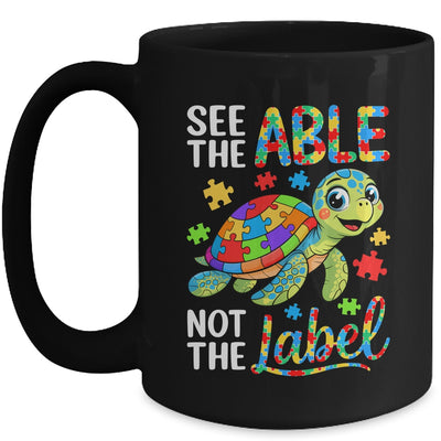 See The Able Not The Label Sea Turtle Autism Awareness Mug | teecentury