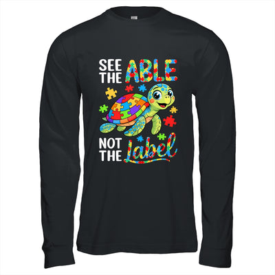 See The Able Not The Label Sea Turtle Autism Awareness Shirt & Hoodie | teecentury