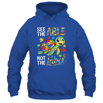 See The Able Not The Label Sea Turtle Autism Awareness Shirt & Hoodie | teecentury