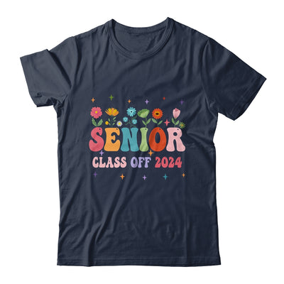 Senior 2024 Groovy Retro Flower Class Of 2024 Graduation Shirt & Tank Top | teecentury