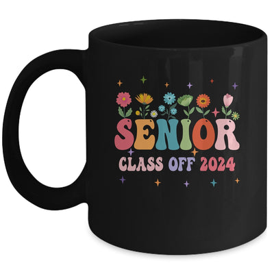 Senior 2024 Groovy Retro Flower Class Of 2024 Graduation Mug | teecentury