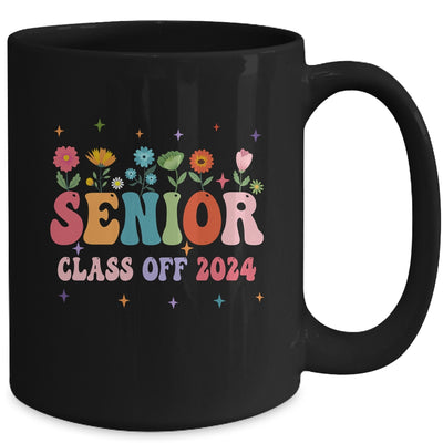 Senior 2024 Groovy Retro Flower Class Of 2024 Graduation Mug | teecentury