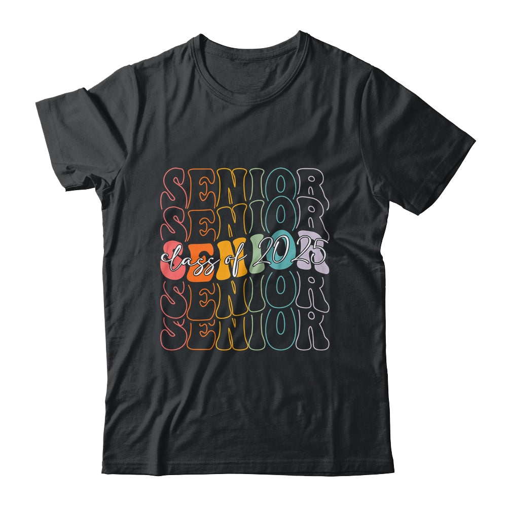 Senior 2025 Class Of 2025 Back To School 2025 Groovy Shirt & Tank Top | teecentury