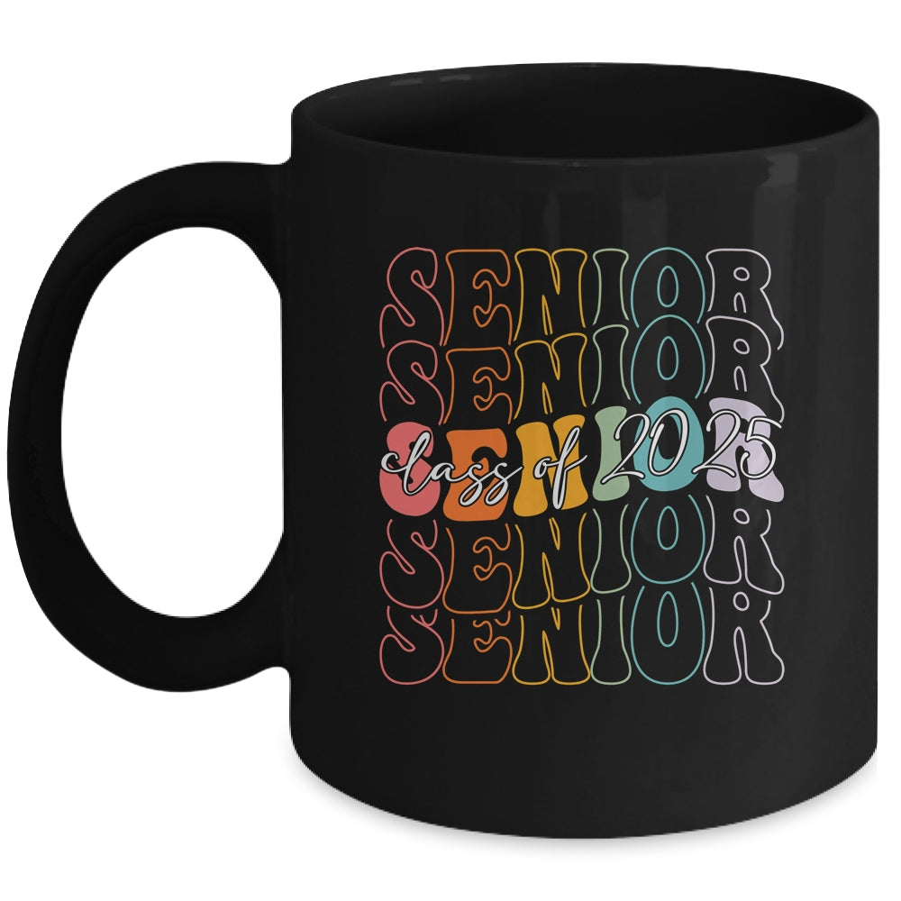 Senior 2025 Class Of 2025 Back To School 2025 Groovy Mug | teecentury