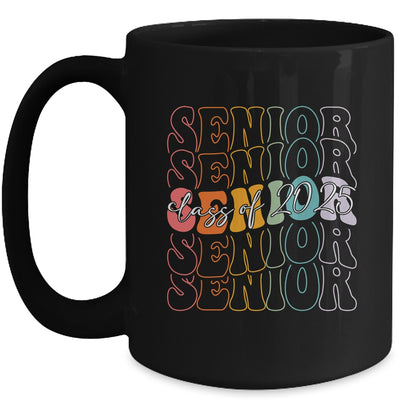 Senior 2025 Class Of 2025 Back To School 2025 Groovy Mug | teecentury