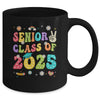 Senior 2025 Class Of 2025 Seniors Graduation Groovy Retro Mug | teecentury