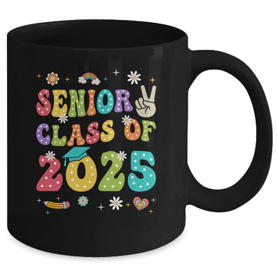 Senior 2025 Class Of 2025 Seniors Graduation Groovy Retro Mug | teecentury