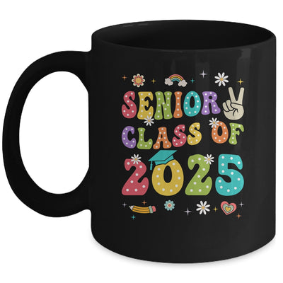Senior 2025 Class Of 2025 Seniors Graduation Groovy Retro Mug | teecentury