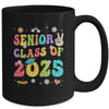 Senior 2025 Class Of 2025 Seniors Graduation Groovy Retro Mug | teecentury