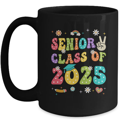 Senior 2025 Class Of 2025 Seniors Graduation Groovy Retro Mug | teecentury