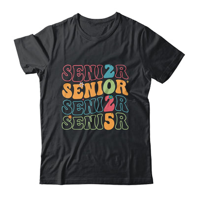 Senior 2025 Class Of 2025 Seniors Graduation Retro Groovy Shirt & Hoodie | teecentury