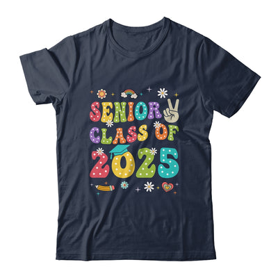 Senior 2025 Class Of 2025 Seniors Graduation Retro Groovy Shirt & Hoodie | teecentury