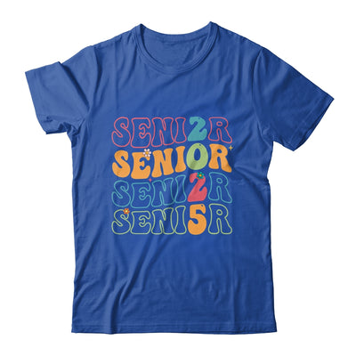 Senior 2025 Class Of 2025 Seniors Graduation Retro Groovy Shirt & Hoodie | teecentury